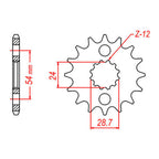XAM Sprocket Kit Kawasaki ZZR1100 '93-'97 X-Ring 17/45
