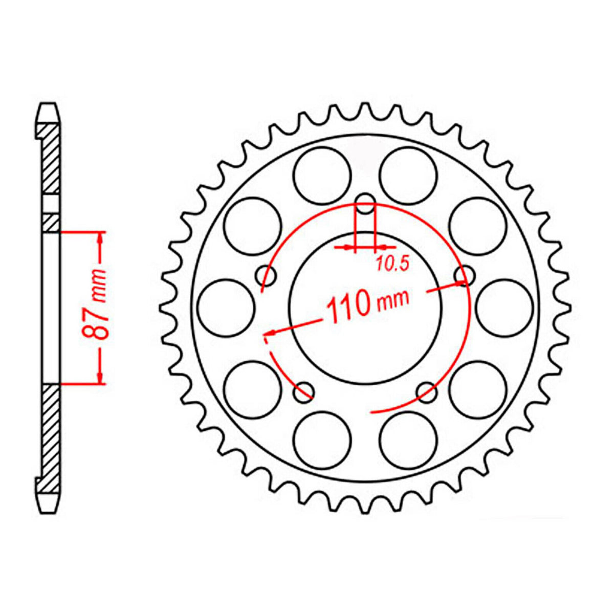 XAM Sprocket Kit Suzuki SV650-S '99-'09 X-Ring 15/44
