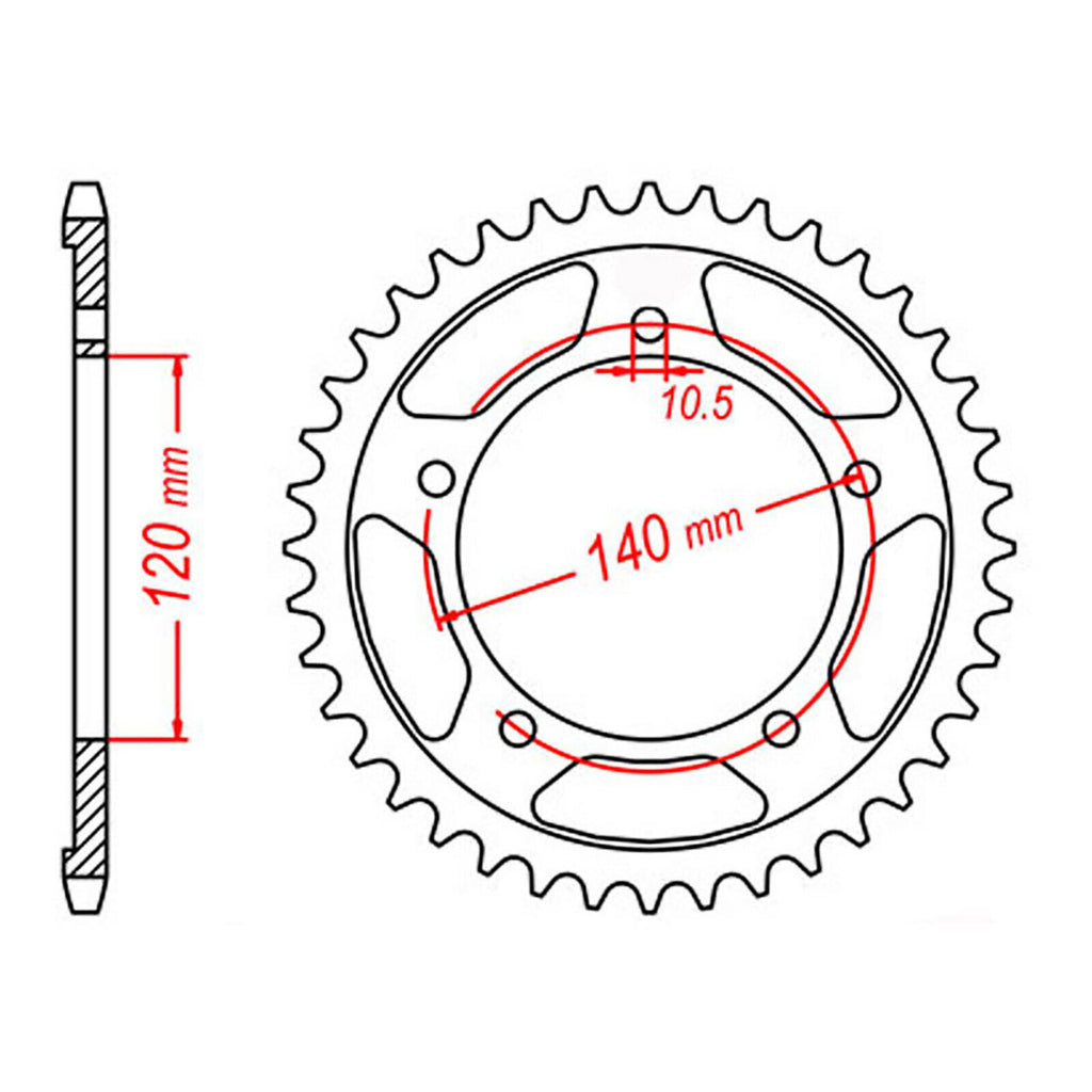 XAM Sprocket Kit Suzuki GSXR600 '01-'05 X-Ring 16/45