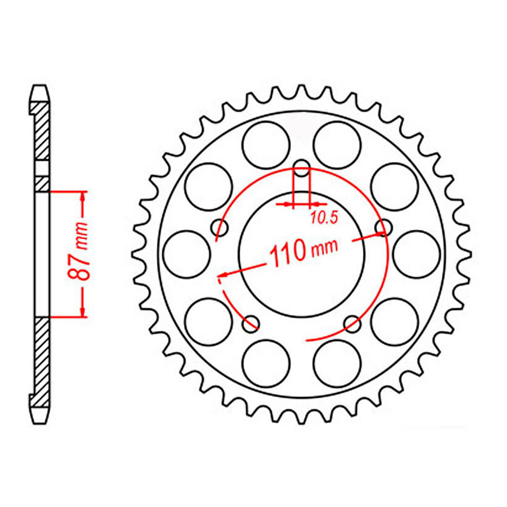 XAM Sprocket Kit Suzuki GSX650F '08-'13 X-Ring 15/48