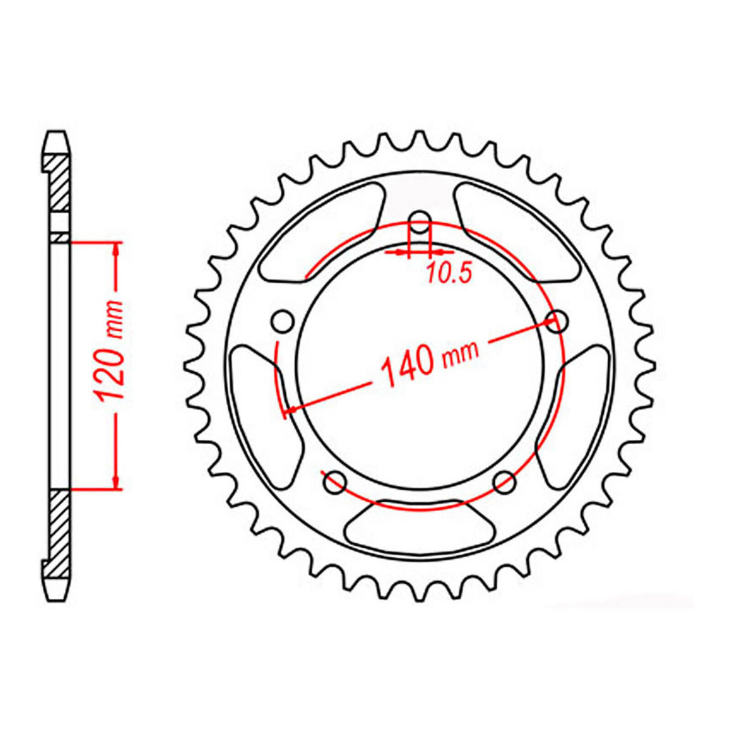 XAM Sprocket Kit Suzuki GSF1250S '07-'15 X-Ring 18/43