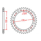 XAM Sprocket Kit Triumph Speed Triple 1050i '05-'11 X-Ring 18/42