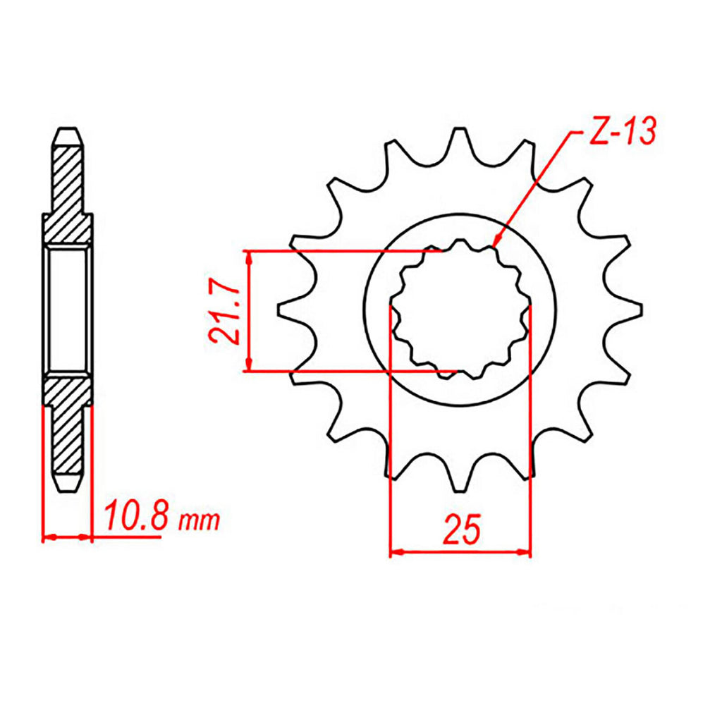 XAM Sprocket Kit Yamaha R6 '06-'15 X-Ring Gold 16/45