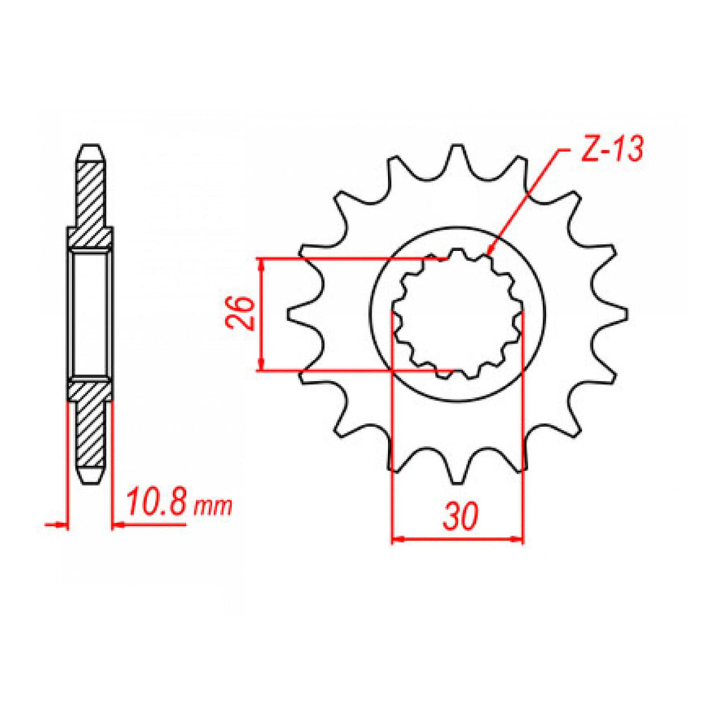 XAM Sprocket Kit Yamaha YZF-R1 '98-'03 (economy) X-Ring 16/43