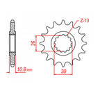 XAM Sprocket Kit Yamaha YZF-R1 '09-'14 X-Ring Gold 17/47
