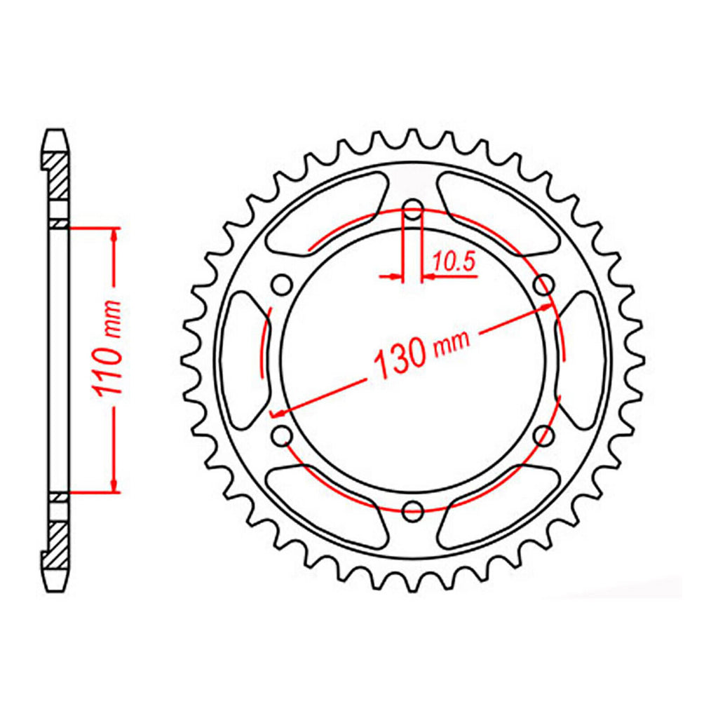 XAM Sprocket Kit Yamaha YZF-R1 '09-'14 X-Ring 17/47