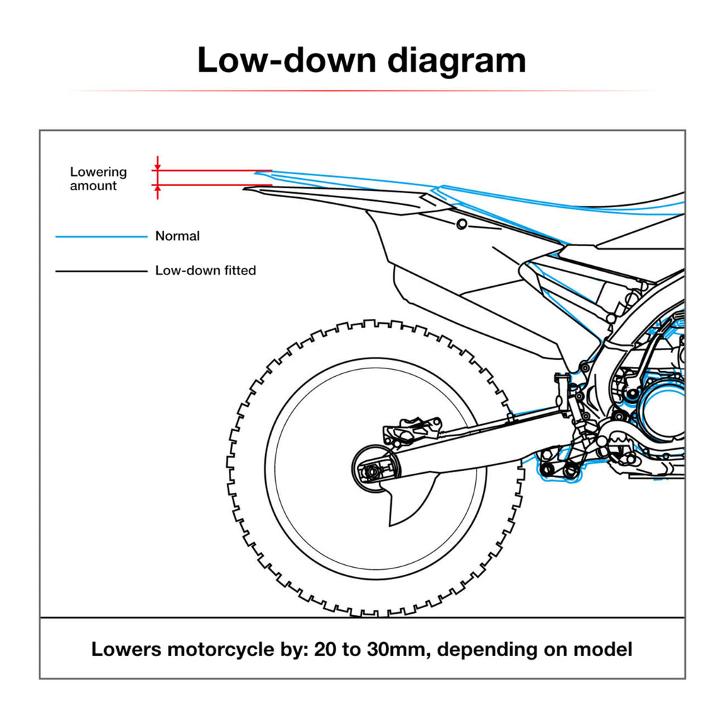 Zeta RSL Low Down Link -30mm - Honda CRF250R ('18-'21) / CRF450R ('17-'20) / CRF