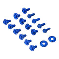 Zeta Aluminium Plastic Bolt Set - Yamaha YZ125 / YZ250 ('08-) 17 Piece - Blue